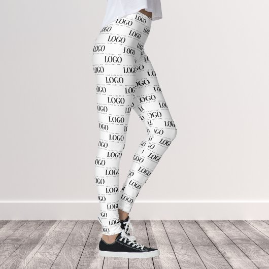 Voeg uw Rechthoek bedrijfspatroon van het Logo toe Leggings