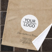 Voeg uw Rustige Logo van het Bedrijf van de Tekst  Handdoek