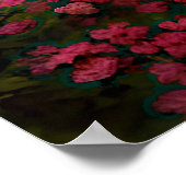 Voeg uw scripts, Christelijke engel en roze bloeme Poster (Hoek)