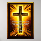 Voeg uw scripts toe, bruin en gouden Christelijke Poster (Voorkant)