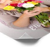 Voeg Uw Sjabloon van de Naam van de Foto toe Poster (Hoek)