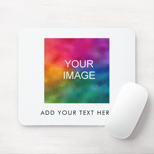 Voeg Uw Sjabloon van het Afbeelding van de Tekst v Muismat (Met muis)