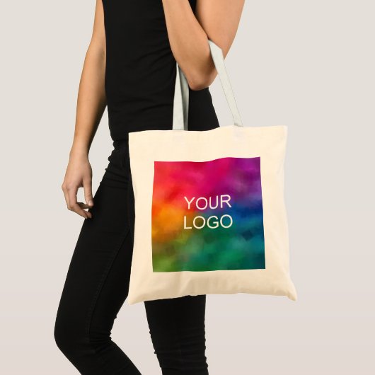 Voeg Uw Sjabloon van het Afbeelding van het Bedrij Tote Bag (Voorkant (product))