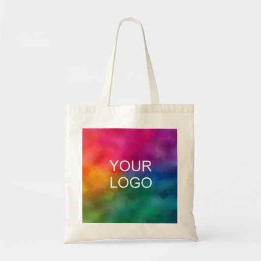 Voeg Uw Sjabloon van het Afbeelding van het Bedrij Tote Bag (Voorkant)