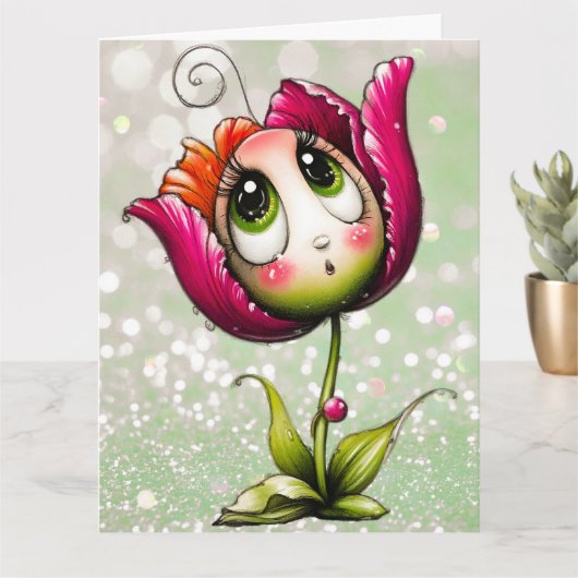 Voeg uw speciale bericht toe kaart (Kleine Plant)