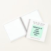 Voeg uw tekeningen Artwork Artist Naam White Sketc Notitieboek (Binnen)