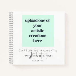 Voeg uw tekeningen Artwork Quote Naam witte schets Notitieboek