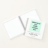 Voeg uw tekeningen Artwork Quote Naam witte schets Notitieboek (Binnen)