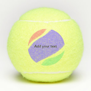 voeg uw tekst eenvoudig minimaal aangepast persoon tennisballen