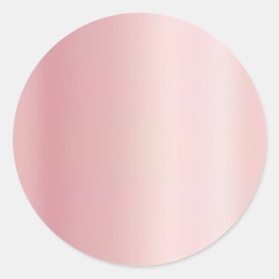 Voeg uw tekst elegante roze gouden sjabloon blanco ronde sticker