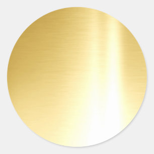 Voeg uw tekst Glam goud blanco elegant sjabloon Ronde Sticker