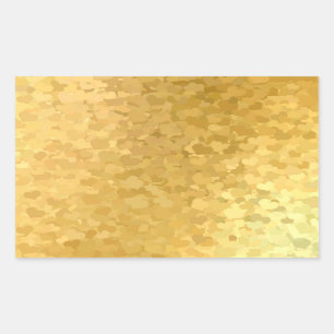 Voeg uw tekst gouden harten elegante lege sjabloon rechthoekige sticker