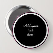 Voeg uw tekst hier toe - SJABLOON Ronde Button 4,0 Cm (Voorkant /achterkant)
