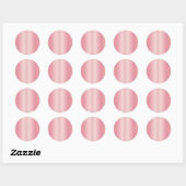 Voeg uw tekst naam monogram leuke blanco roze goud ronde sticker (Vel)