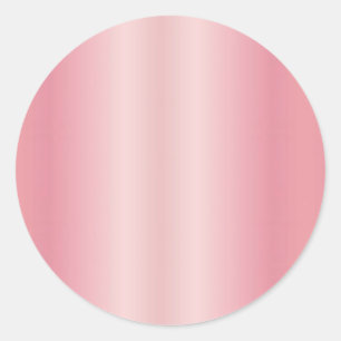 Voeg uw tekst naam monogram leuke blanco roze goud ronde sticker