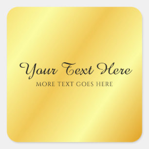 Voeg uw tekst naam monogram script typografie toe vierkante sticker