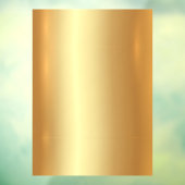 Voeg uw tekst QR-code logo lege gouden achtergrond Raamsticker (Vel 3)