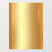 Voeg uw tekst QR-code logo lege gouden achtergrond Raamsticker (Vel)