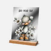 Voeg uw tekst toe acryl bord (Hoek)