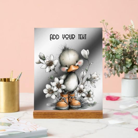 Voeg uw tekst toe acryl bord (Huwelijk)
