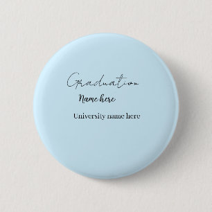 voeg uw tekst toe eenvoudig afstuderen voeg school ronde button 5,7 cm