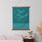 voeg uw tekst toe hangend wandkleed (Slaapkamer)