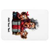 Voeg uw tekst toe magneet (Horizontaal)