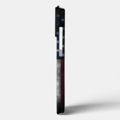Voeg uw tekst toe op de Amerikaanse vlag  Case-Mate iPhone Case (Achterkant / Links)