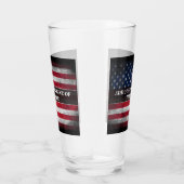 Voeg uw tekst toe op de Amerikaanse vlag  Glas (Rechts)