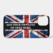 Voeg uw tekst toe op Engelse vlag Kussensloop Case-Mate iPhone Case (Achterkant (horizontaal))