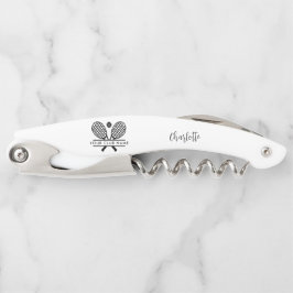 Voeg uw tennis club naam team Swag Custom Kurkentrekker