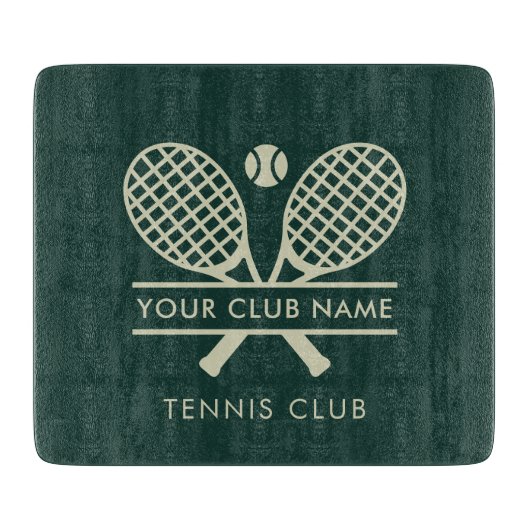 Voeg uw tennisclub naam Team Camp Custom Snijplank (Voorkant)