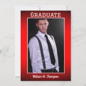 Voeg Uw Uitnodiging van de Partij van de Graduatie (Voorkant)