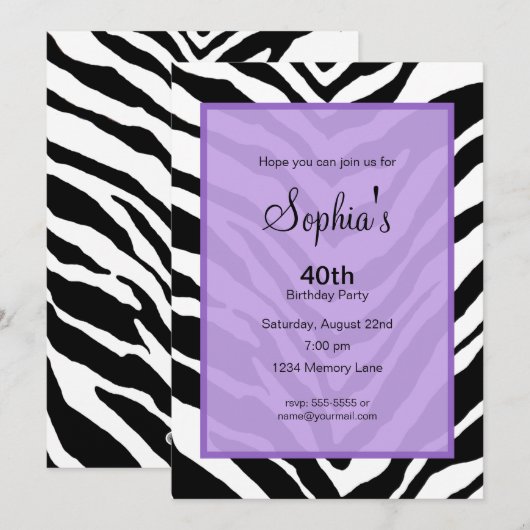 Voeg uw uitnodiging voor de geboorte van de Leefti (Voorkant / Achterkant)