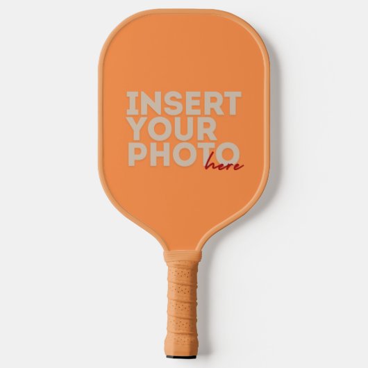 Voeg uw unieke foto cadeau gepersonaliseerd in pickleball paddle (Achterkant)