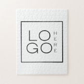 Voeg Uw Vierkant BedrijfsLogo van de Douane toe Legpuzzel (Verticaal)