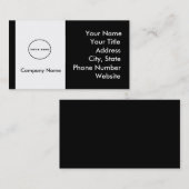 voeg uw visitekaartje van het logo van visitekaart (Voorkant / Achterkant)