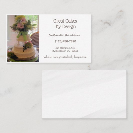 Voeg uw Visitekaartjes voor de bekabeling van uw f (Voorkant / Achterkant)