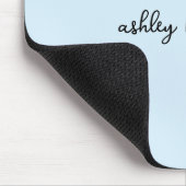 Voeg uw volledige naam Minimale Monogram op Licht  Muismat (Hoek)