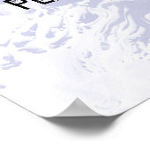 Voeg uw Witte Marmer Lavender van het Citaat van d Poster (Hoek)