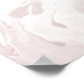 Voeg uw Witte Marmer van het Citaat van de Douane  Poster (Hoek)