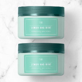 Voeg uw witte rand van de Logo toe & de Lijnen Edi Etiket