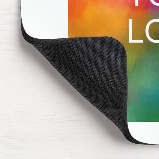 Voeg Uw Witte Sjabloon van de Tekst van het Bedrij Muismat (Hoek)