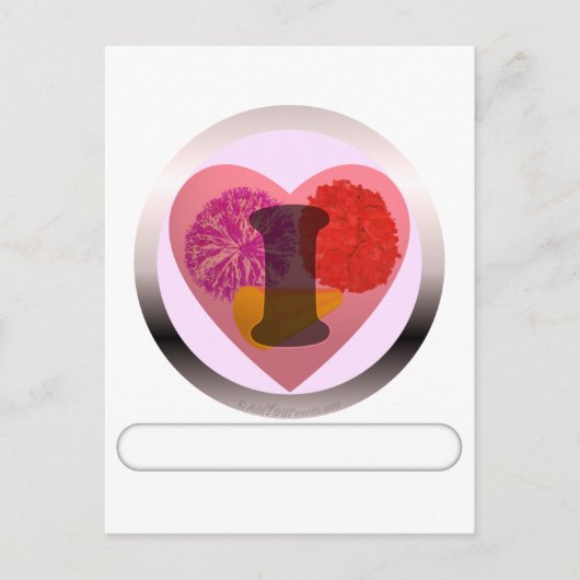 Voeg uw woorden Cheerleading toe Briefkaart (Voorkant)