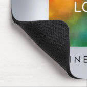 Voeg uw zakelijke Afbeelding Faux Silver toe Muismat (Hoek)