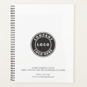 Voeg uw zakelijke Logo bedrijfsgegevens toe Planner (Voorkant)