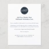 Voeg uw zakelijke Logo eenvoudig toe Flyer (Voorkant)