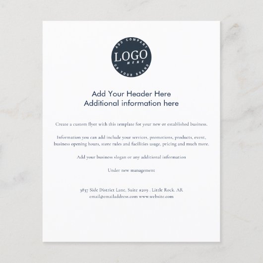 Voeg uw zakelijke Logo eenvoudig toe Flyer (Voorkant)