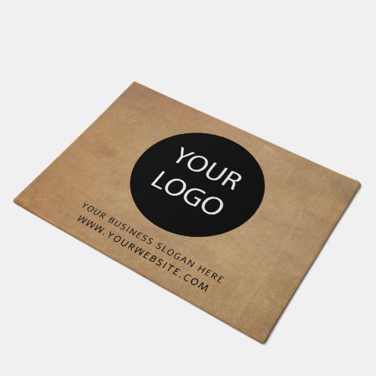 Voeg uw zakelijke Logo en aangepaste tekst toe Deurmat (Schuin)