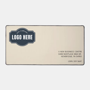 Voeg uw zakelijke Logo en adres Bedrijf Promo Bureaumat